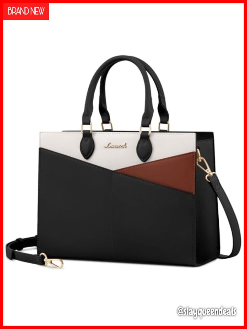 Women's Satchel Handbag PU Leather Tote with Detachable Strap